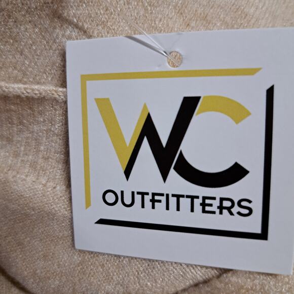 NWT Oatmeal Tan Vesitile Button front lightweight knitted Sweater Poncho Cape - Picture 4 of 6